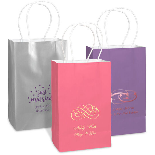 Design Your Own Wedding Medium Twisted Handled Bags